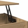 vidaXL Table basse chêne artisanal 80x50,5x41,5 cm bois d'ingénierie