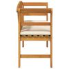 vidaXL Banc rose Blanc cr&egrave;me 114 x 46 x 82,5 cm Bois d'Acacia Massif