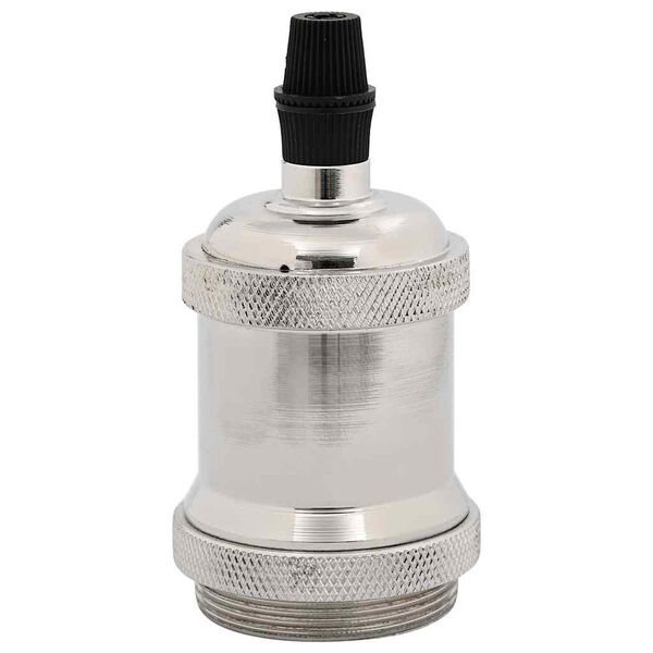 vidaXL Douilles de lampe 2 pcs nickel satin&eacute; E27