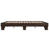 vidaXL Cadre de lit sans matelas chêne marron 180x200 cm