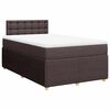 vidaXL Sommier &agrave; lattes de lit avec matelas Marron fonc&eacute; 120x200 cm