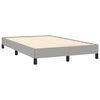 vidaXL Cadre de lit sans matelas gris clair 120x200 cm tissu