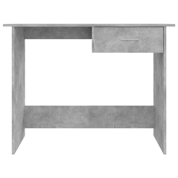 vidaXL Bureau Gris b&eacute;ton 100x50x76 cm Bois d&rsquo;ing&eacute;nierie