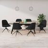 vidaXL Chaises &agrave; manger lot de 6 noir velours