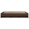 vidaXL Cadre de lit sans matelas ch&ecirc;ne marron 140x190 cm