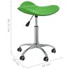 vidaXL Chaise pivotante de salle &agrave; manger Vert Similicuir