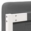 vidaXL T&ecirc;te de lit capitonn&eacute;e Blanc et gris clair 120 cm Pin massif