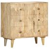 vidaXL Commode 75 x 35 x 75 cm Bois de manguier massif