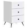 vidaXL Cabinet de chevet Blanc 43 x 41 x 66,5 cm Bois d'ing&eacute;nierie
