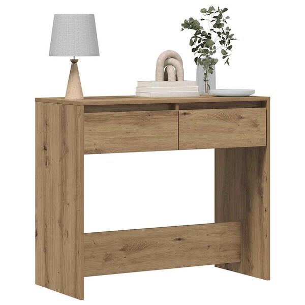 vidaXL Table console chêne artisanal 89x41x76,5 cm bois d'ingénierie