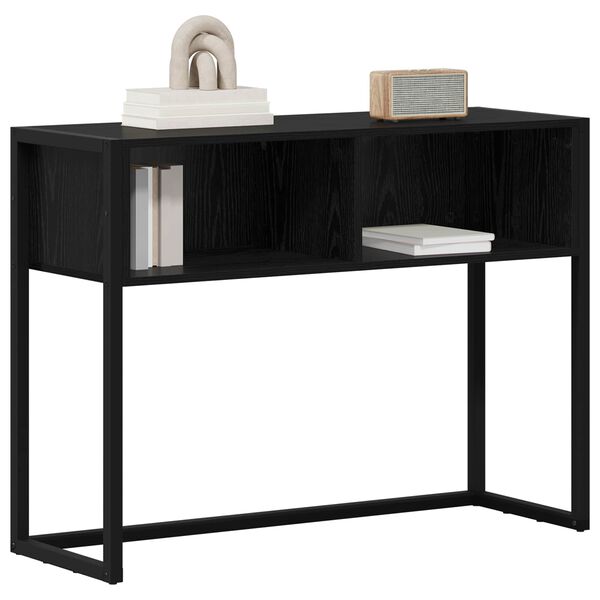 vidaXL Table d'appoint Chêne noir 100 x 36 x 75 cm Bois d'ingénierie
