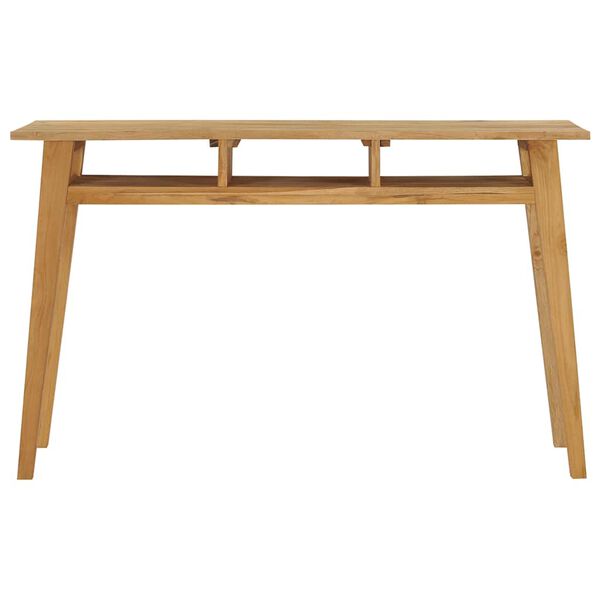 vidaXL Table console 120x35x75 cm Bois de teck massif