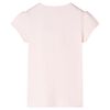 T-shirt pour enfants rose p&acirc;le 116