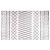 vidaXL Tapis lavable noir et blanc 120x170 cm