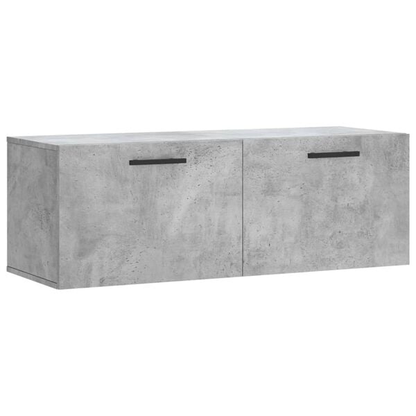 vidaXL Armoire murale gris b&eacute;ton 100x36,5x35 cm bois d'ing&eacute;nierie