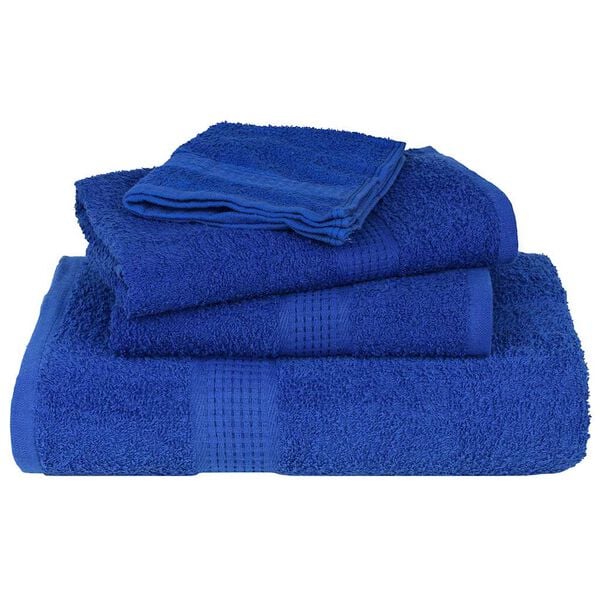 vidaXL Serviettes de douche FROGN 10 pcs bleu 70x140 cm 360 g/m&sup2;