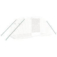 vidaXL Serre avec cadre en acier blanc 8 m² 4x2x2 m