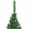 vidaXL Sapin de No&euml;l artificiel pr&eacute;-&eacute;clair&eacute; Vert 210 cm PVC