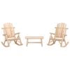 vidaXL Ensemble de salon de jardin 3 pcs bois massif d'&eacute;pic&eacute;a