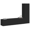 vidaXL Ensemble de meubles TV 3 pcs Noir Bois d'ing&eacute;nierie