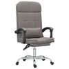 vidaXL Fauteuil de massage inclinable de bureau Taupe Tissu