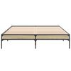 vidaXL Cadre de lit sans matelas chêne sonoma 150x200 cm