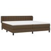 vidaXL Sommier &agrave; lattes de lit avec matelas Marron fonc&eacute; 200x200 cm
