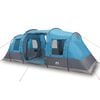 vidaXL Tente de camping tunnel 4 personnes bleu imperm&eacute;able