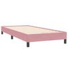 vidaXL Sommier &agrave; lattes de lit sans matelas rose 90x220 cm velours