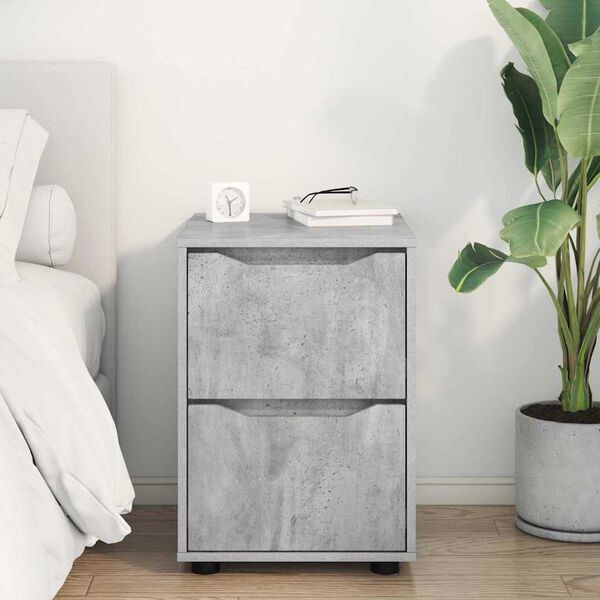 vidaXL Armoire de rangement Gris b&eacute;ton 40 x 48 x 57 cm