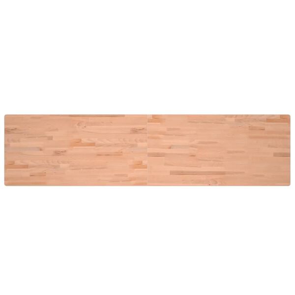 vidaXL Dessus de bureau 220x55x2,5 cm bois massif de h&ecirc;tre