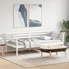 vidaXL Lit de jour sans matelas blanc 90x200 cm bois de pin massif