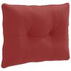 vidaXL Coussin de dos PUTTEN 100 % polyester Bordeaux 60 x 40 x 10 cm