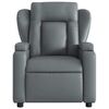 vidaXL Fauteuil de massage inclinable gris similicuir