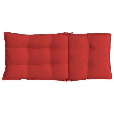 vidaXL Coussins de chaise à dossier haut lot de 2 rouge tissu oxford