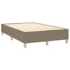 vidaXL Sommier &agrave; lattes de lit et matelas et LED Taupe 120x200 cm