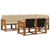 vidaXL Ensemble de canap&eacute;s d'ext&eacute;rieur 7 pcs Naturel et Beige