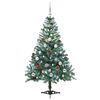 vidaXL Sapin de No&euml;l artificiel avec 150 LED Vert 150 cm PVC et Acier