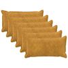 vidaXL Housse de coussin 6 pc HOUTEN Jaune 40 x 70 cm