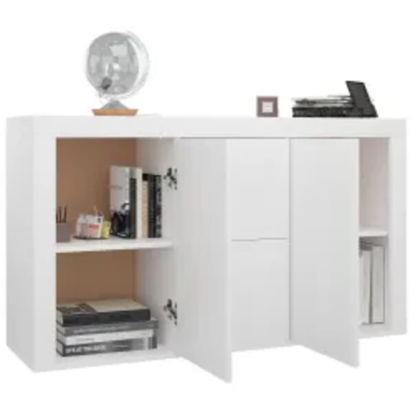 vidaXL Buffet Blanc 120x36x69 cm Bois d'ingénierie