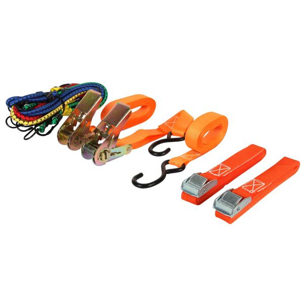 Perel Ensemble de sangle d'arrimage 12 pcs