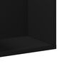 vidaXL Armoires murales 2 pcs noir 75x18x16,5 cm bois d'ing&eacute;nierie