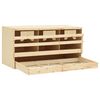 vidaXL Pondoir 3 compartiments 72x33x38 cm bois de pin massif