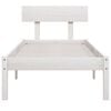 vidaXL Cadre de lit sans matelas blanc bois de pin massif