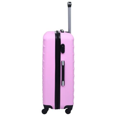vidaXL Ensemble de valises rigides 2 pcs Rose ABS
