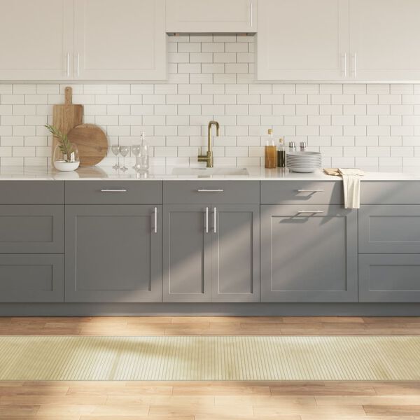 vidaXL Tapis rectangulaire naturel clair 60x500 cm bambou