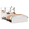vidaXL Lit biblioth&egrave;que sans matelas blanc 140x200 cm bois pin massif