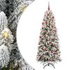 vidaXL Sapin de No&euml;l artificiel Blanc 180 cm