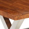 vidaXL Ensemble de tables &agrave; manger 7 pcs bois d&rsquo;acacia massif