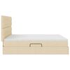 vidaXL Lit de Rangement Cr&egrave;me 180 x 200 cm Cuir synth&eacute;tique
